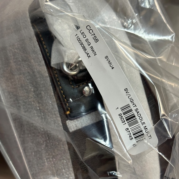 Coach Rowan Satchel in Signature Canvas with Leopard Print NWT - Picture 7 of 7